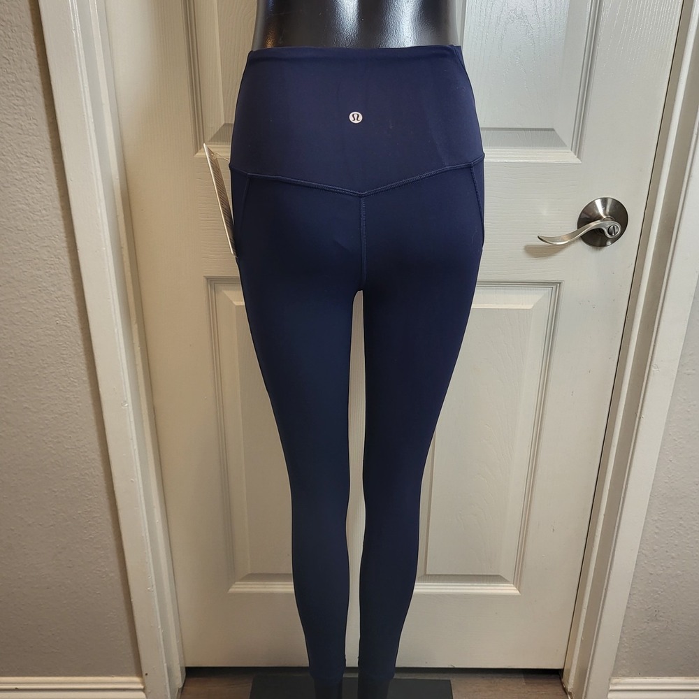 Lululemon Align High Rise Crop 23" With Pockets Navy Blue Size 4 MSRP $128.00 - Picture 6 of 9